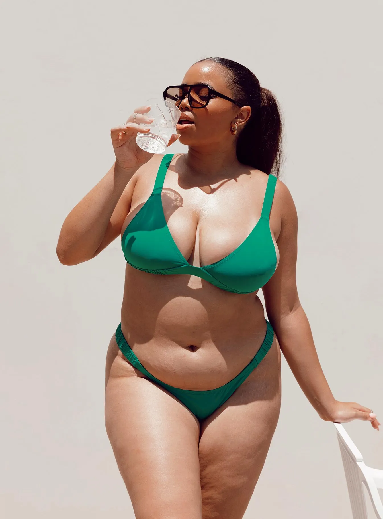 Josie Bikini Top Green Curve Holiday Retreat Reusable Packaging Option