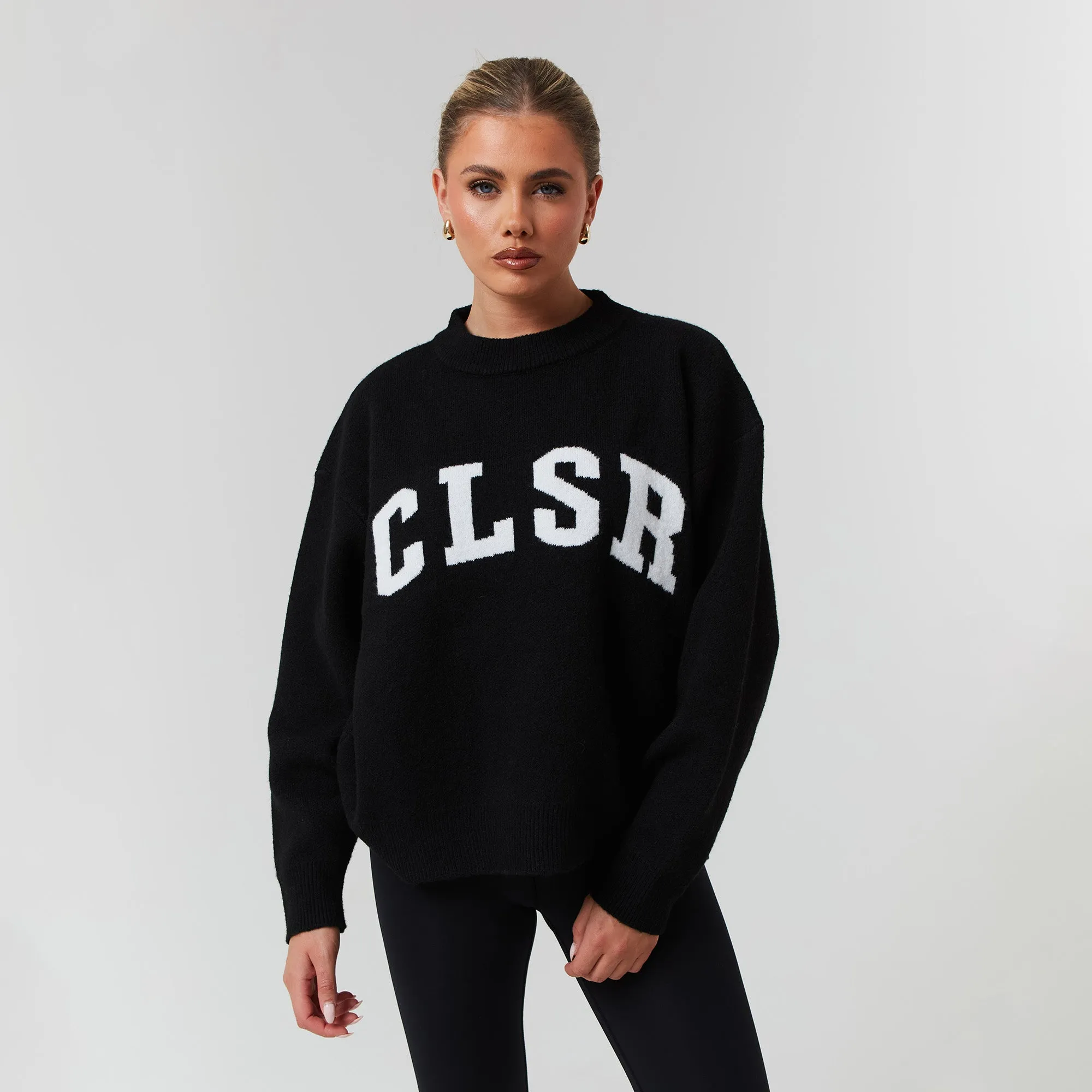 Cold Weather Knit Crewneck | Black