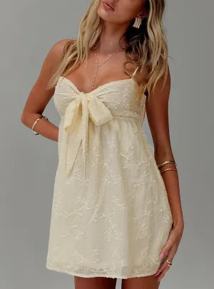 Curve Friendly Granno Mini Dress Lemon