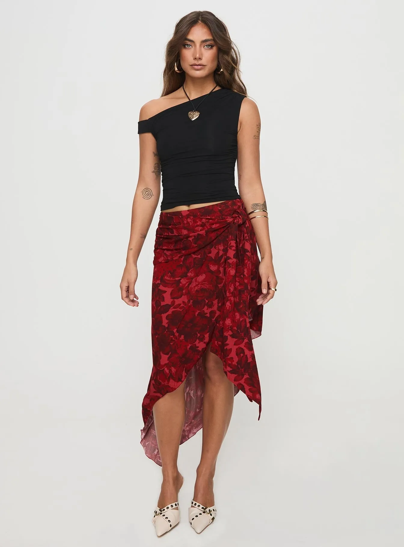 Resale Value Kokoro Midi Skirt Pink Floral