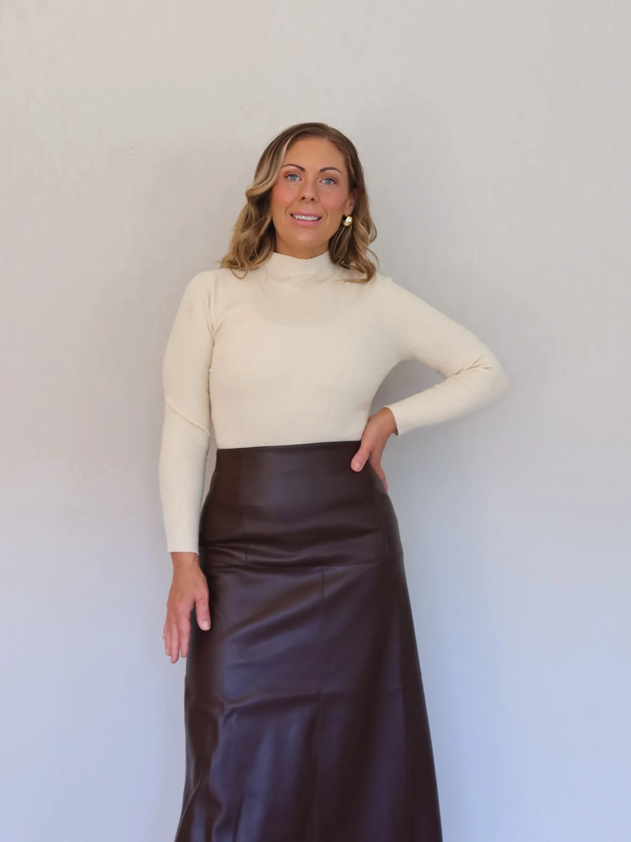 Adaptable Kym Knit Top - Cream