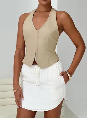 Statement Color Ogilvie Mini Skirt White