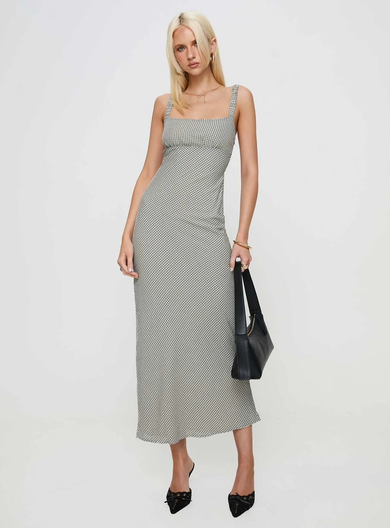 Larni Maxi Dress Multi Unique Cut Texture Softness