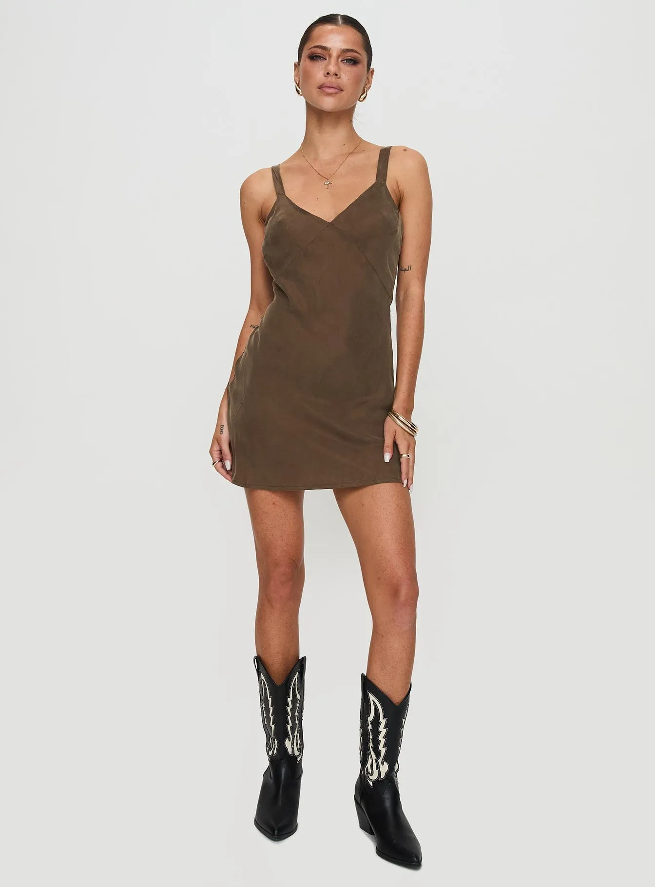 Day Chic Laurette Mini Dress Brown