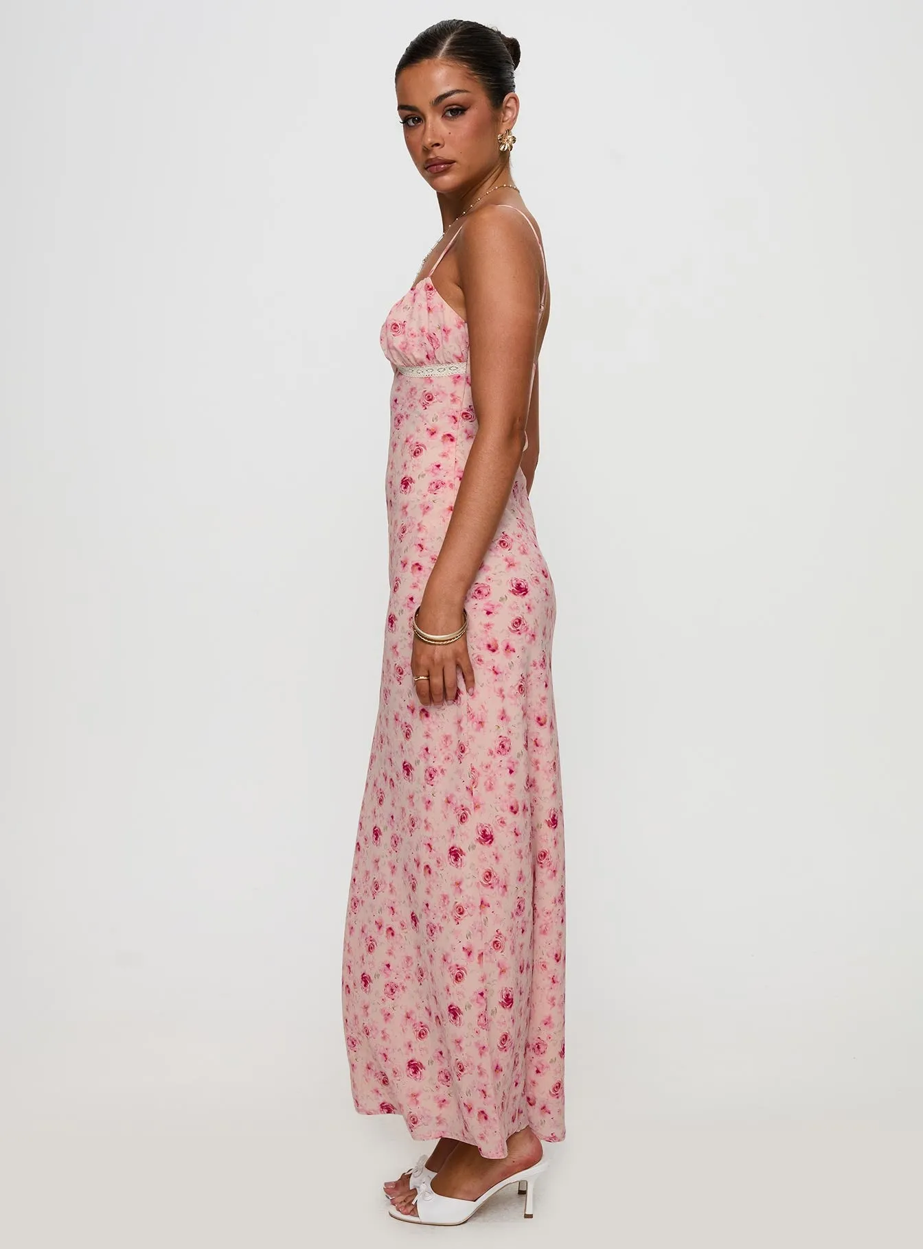 Romantic Vibes Flower Fields Maxi Dress Multi Floral