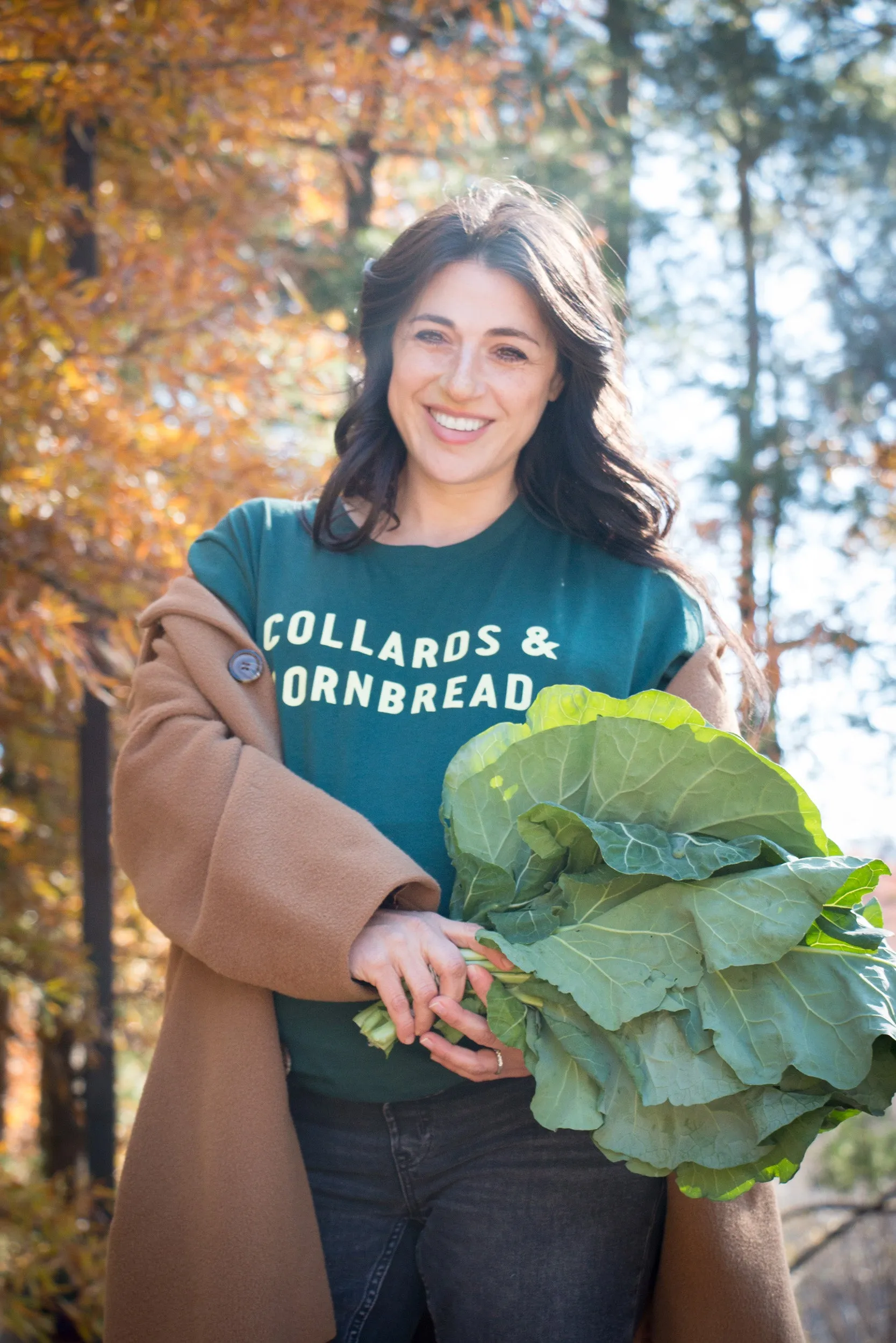 The Collards & Cornbread T-shirt Casual Vibe Leather combination