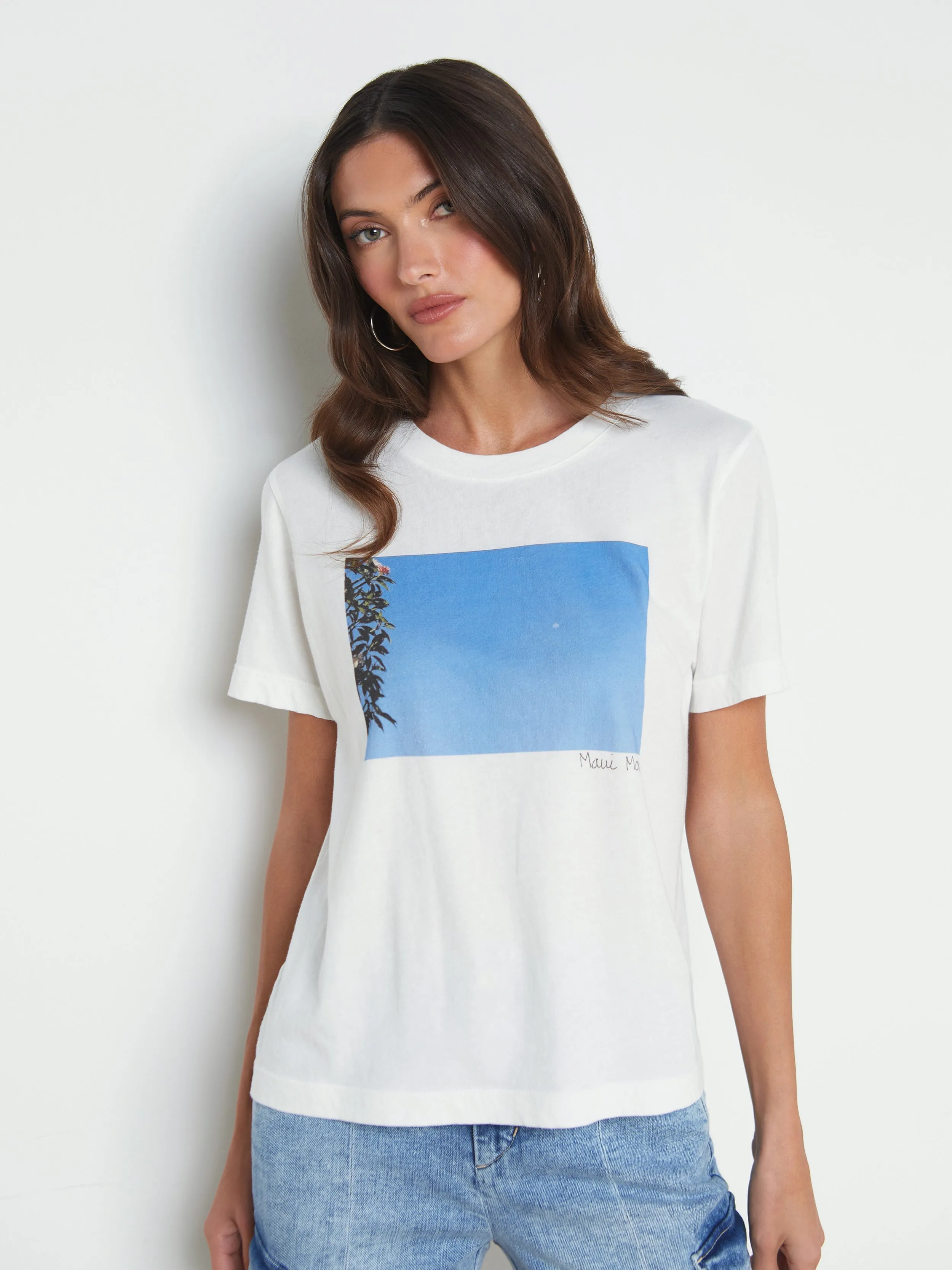 Chill Mode Fit Non Toxic Materials Leilani Maui Moon Tee
