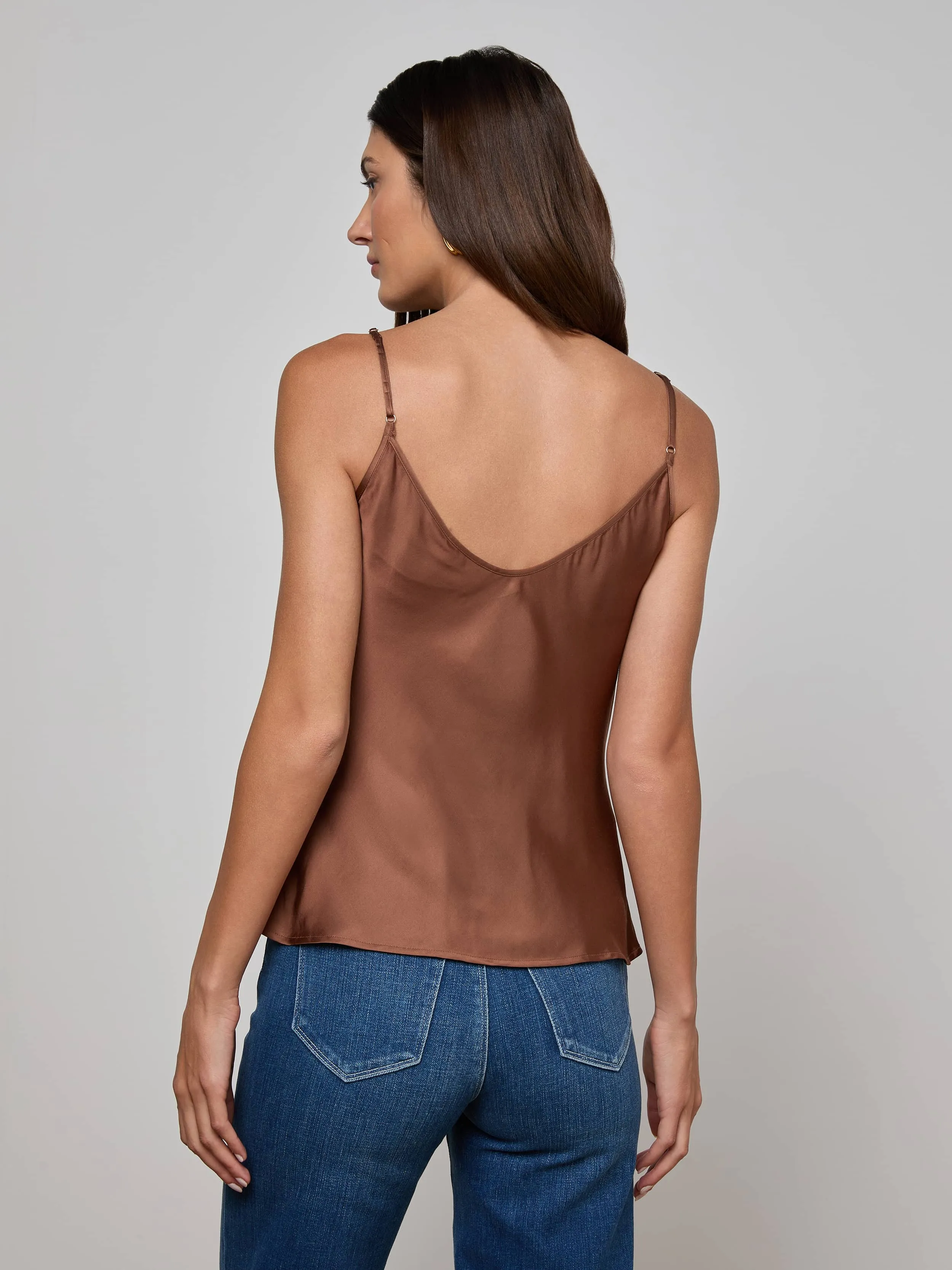 AdjustableCuffs HighDensityWeave Lexi Satin Camisole