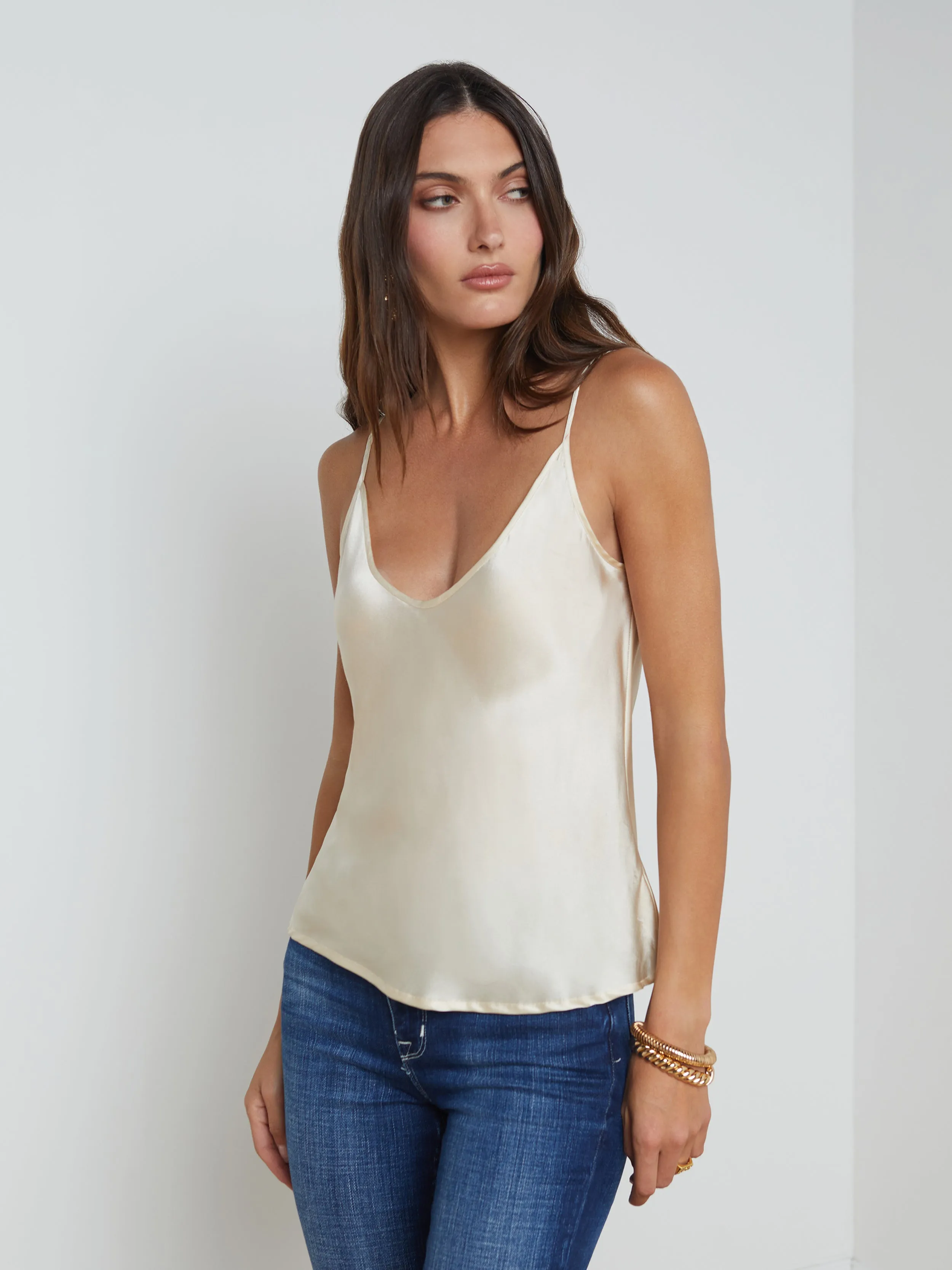 Luxury Apparel Lexi Silk Camisole