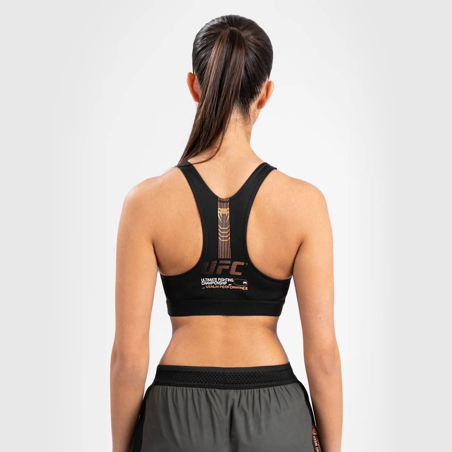 Sports teams Easy Design UFC Adrenaline by Venum Fight Week Women??s Sports Bra - Khaki/Bronze