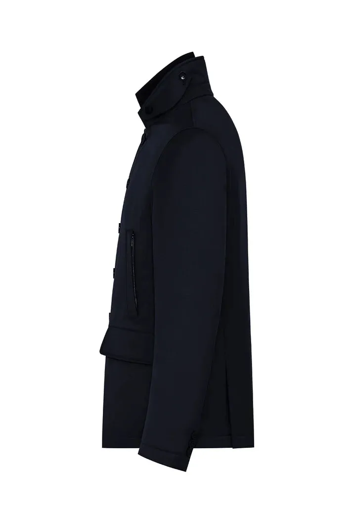 ID25744-Duno Navy Kepler Jacket AdjustableHood NonIrritatingLining