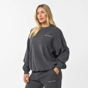 Quick Core Holiday Ease Soft Knit Crewneck I Charcoal