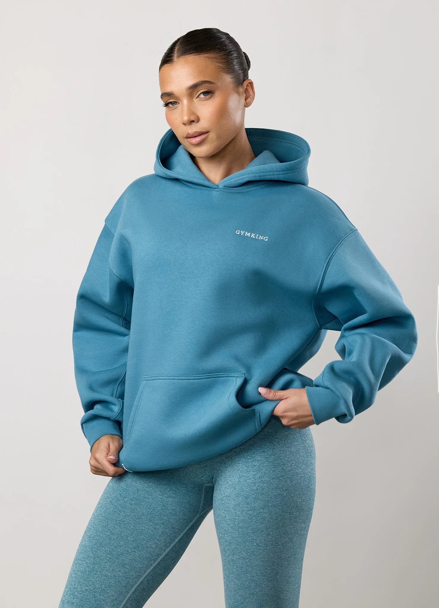 Gym King 365 Relaxed Fit Hood - Sea Mist Cool in summer