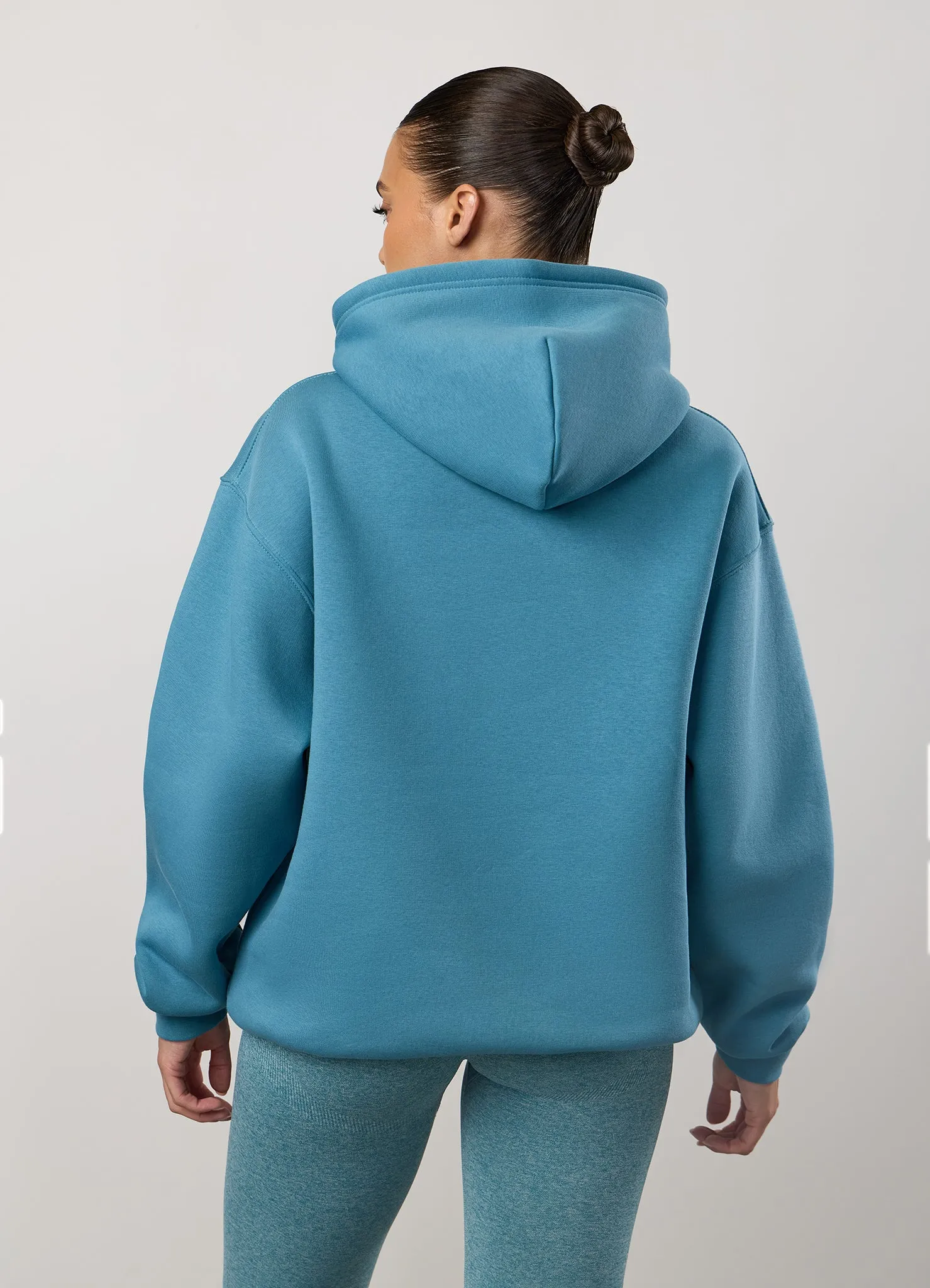 Gym King 365 Relaxed Fit Hood - Sea Mist Bow Accents Vintage Style