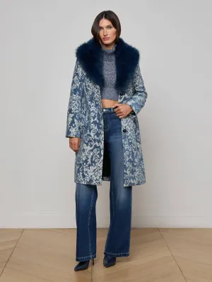 Abrasion resistant Fleece Backing Laney Jacquard Coat