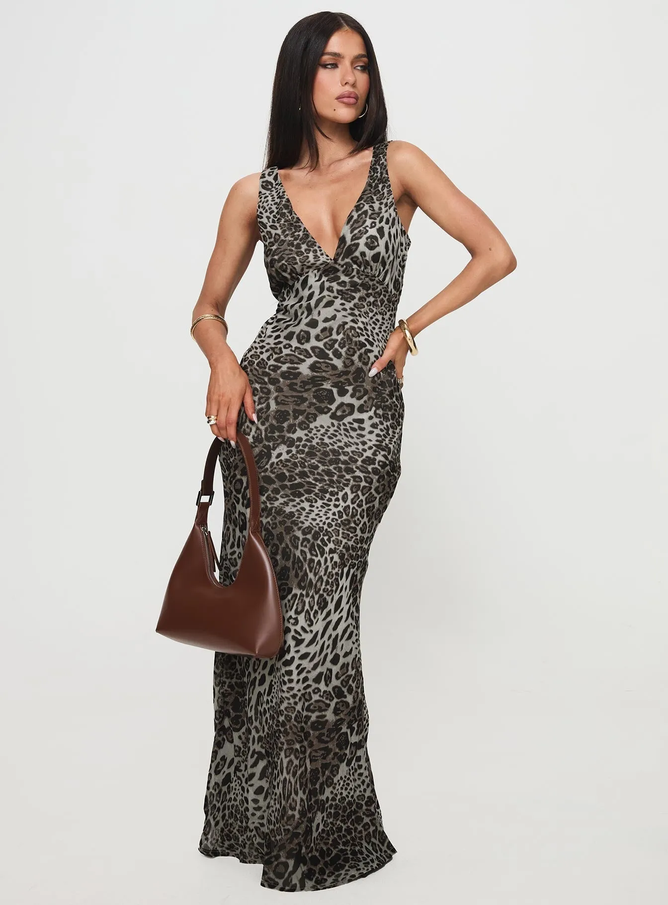 Contemporary Layer Nellie Maxi Dress Leopard