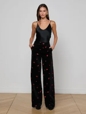Gusseted Crotch Wrinklefree Livvy Velvet Trouser