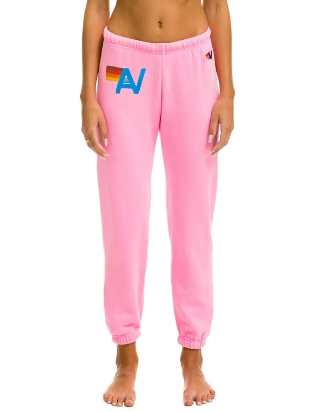 Logo Sweatpants, Neon Pink Outdoor Lifestyle Stretchable Design