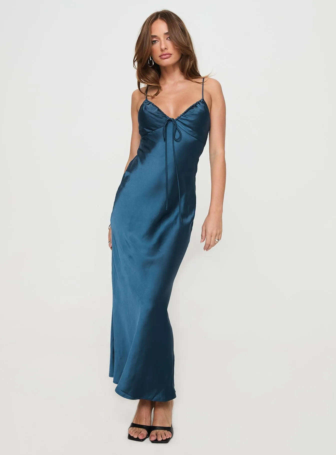 Kimono-Sleeve Maguire Maxi Dress Navy