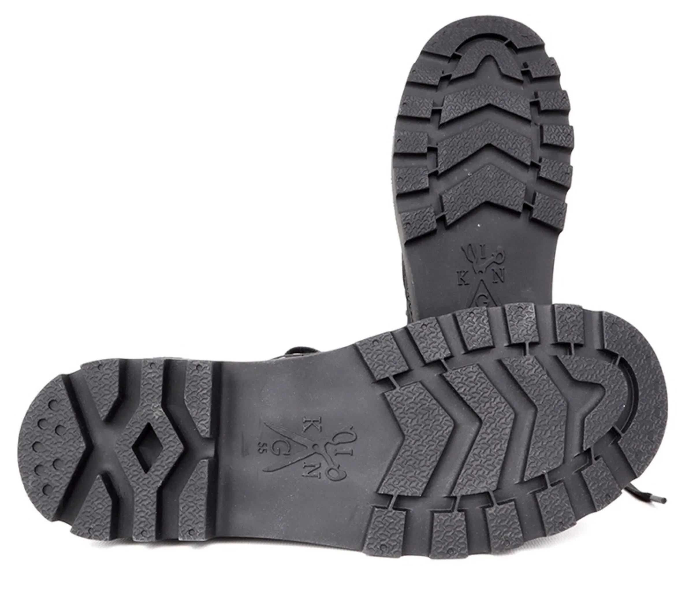 Shock Absorbing Midsole 'Hammer' vegan canvas high-top sneaker by King55 - black