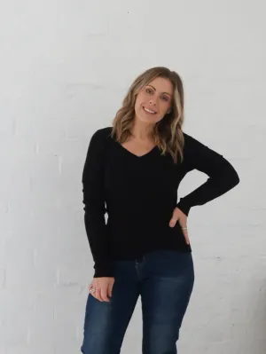 Dawson Knit Top - Black Urban Comfort