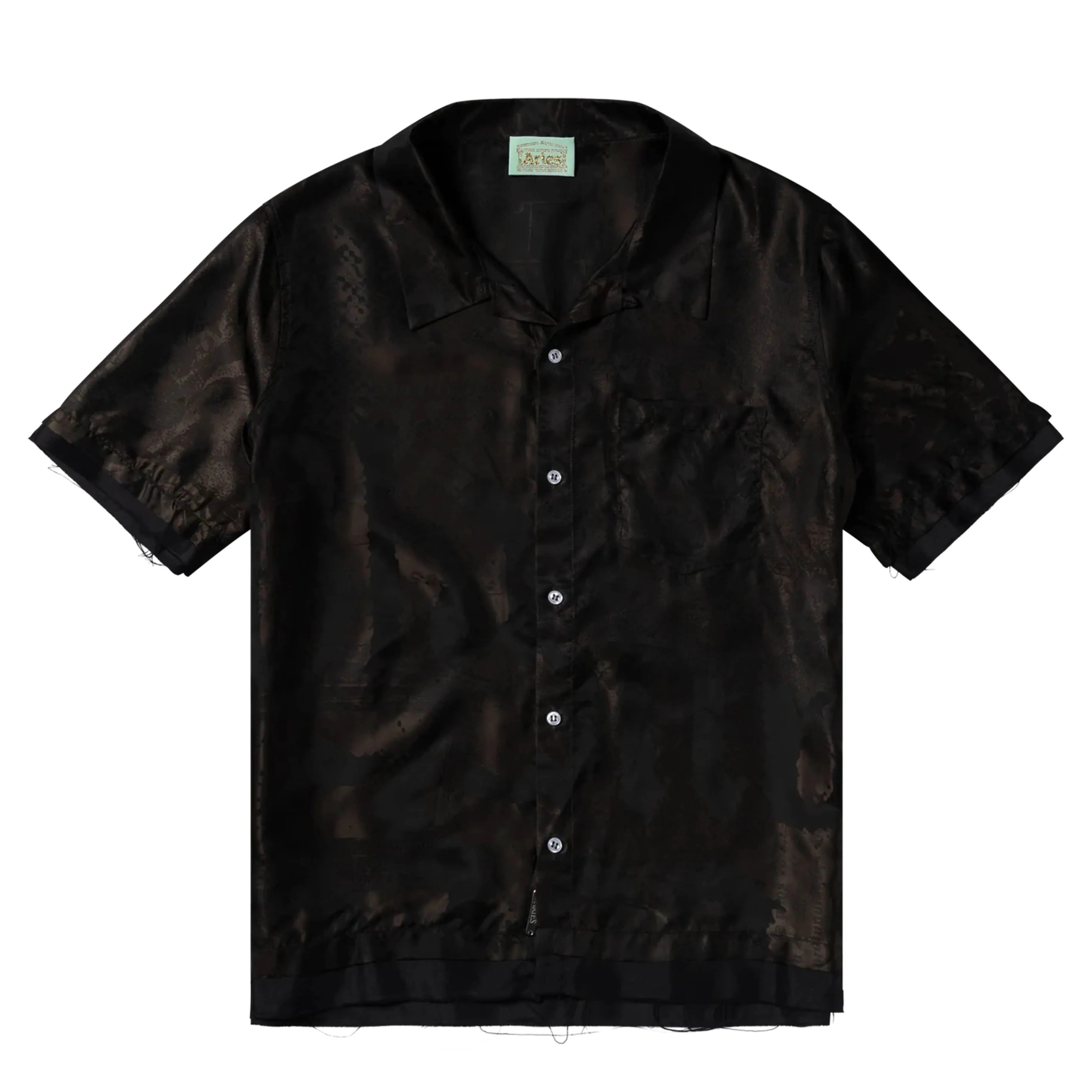 Summer Ready Dry Touch Aries Womens Aries Slaughter Jacquard Shirt Brown