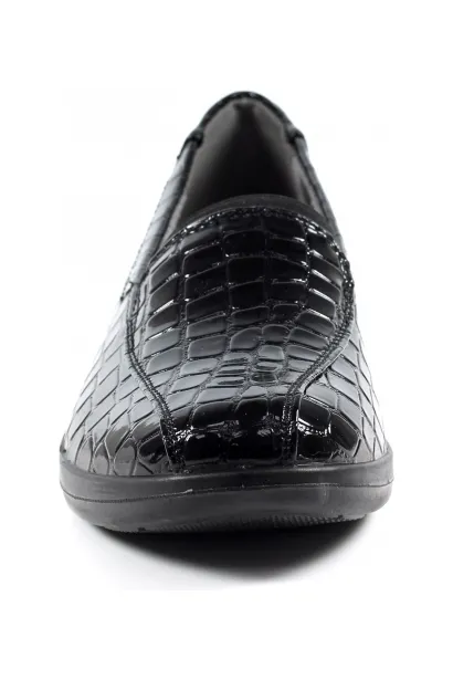 Lunar Nieve Comfort Shoe FLN007 Black Elastic Sling