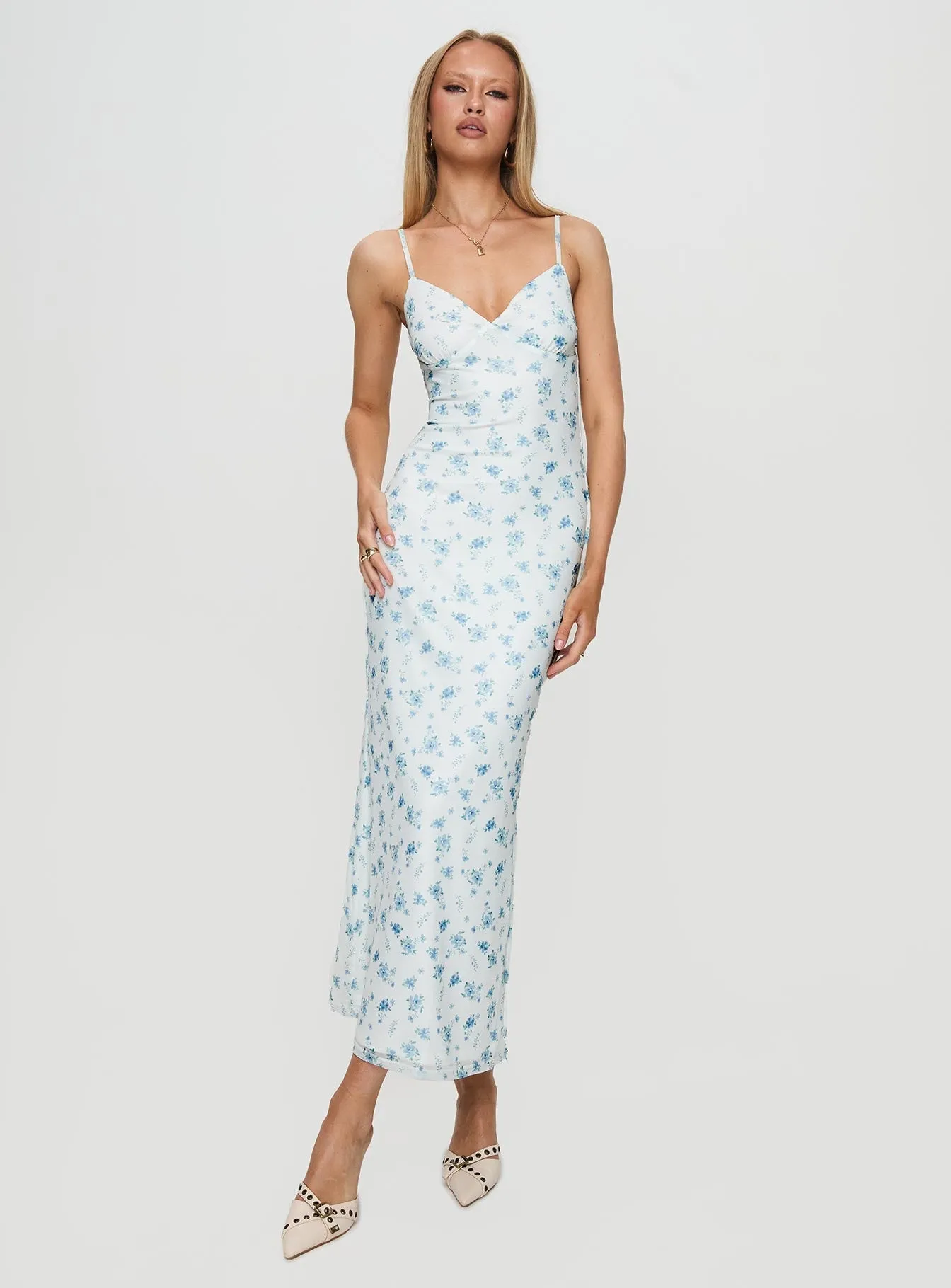 Organic-Fabric Mellieha Maxi Dress Multi Floral