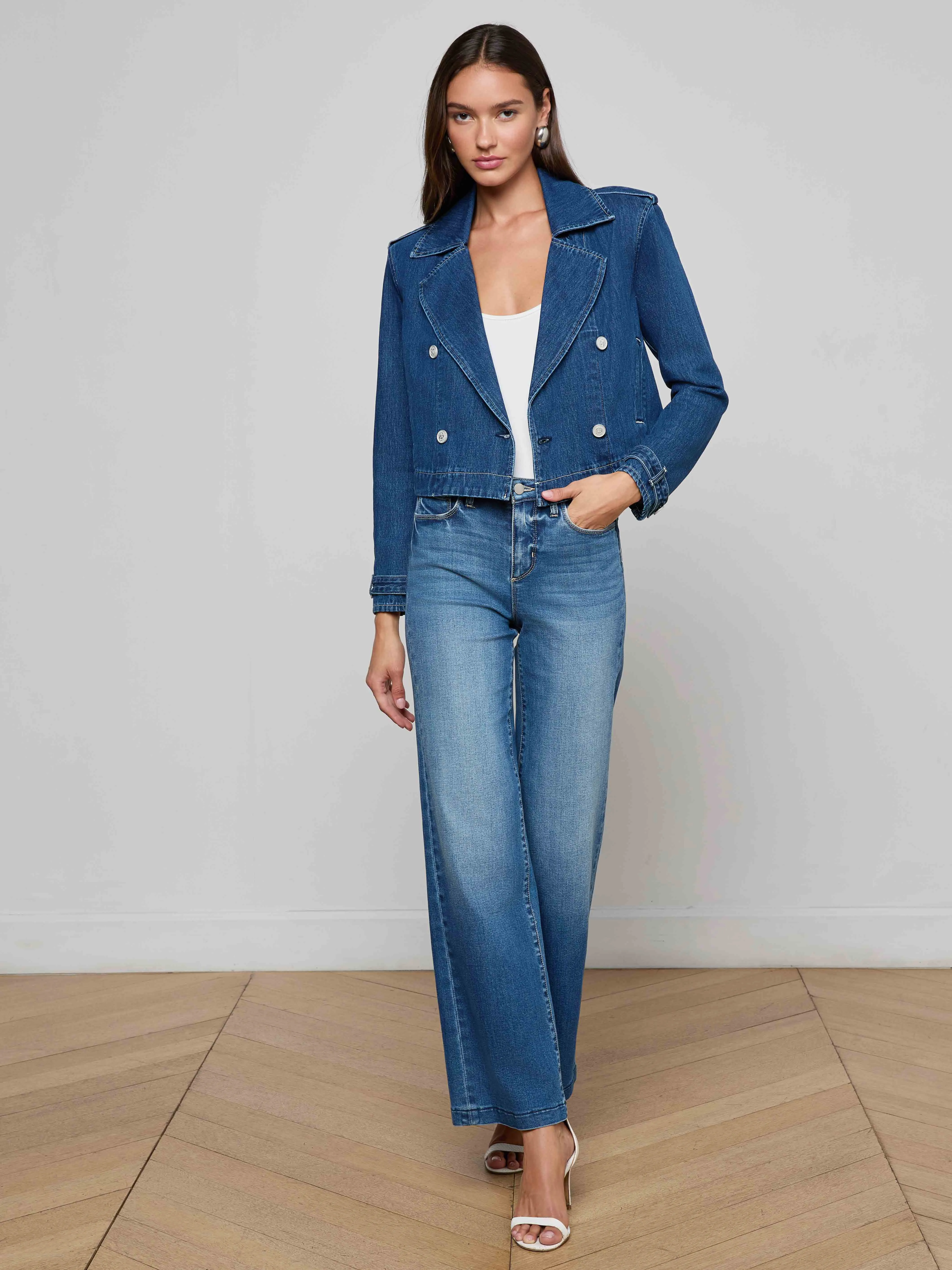 Softshell Technology Maddox Jean Trench Coat