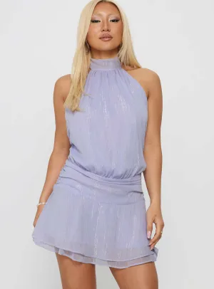 Maelis Backless Playsuit Purple Magic Day Delicate Details