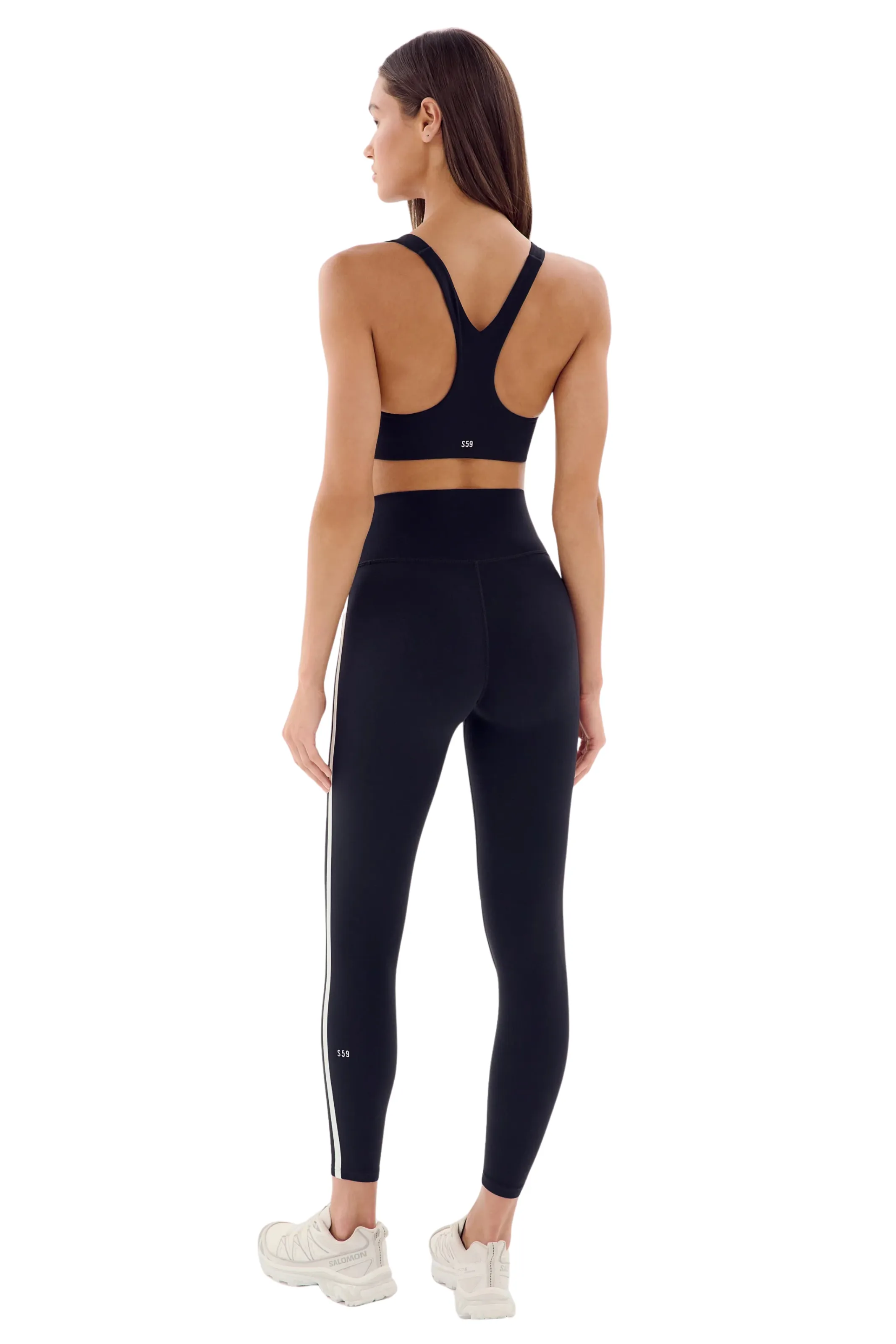 Ella High Waist Airweight , Black/White Postpartum Fit Ultra Light