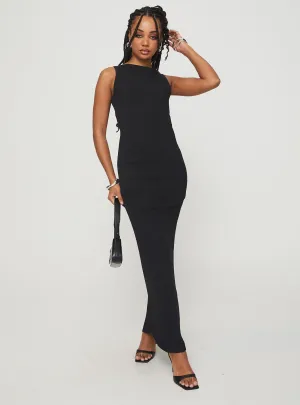 Sleek Comfort Chic Direction Mallory Maxi Dress Black