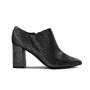 Trail Ready Footwear Anti Odor Weekend Camping 'Marnie' heeled bootie by Zette Shoes - charcoal snake