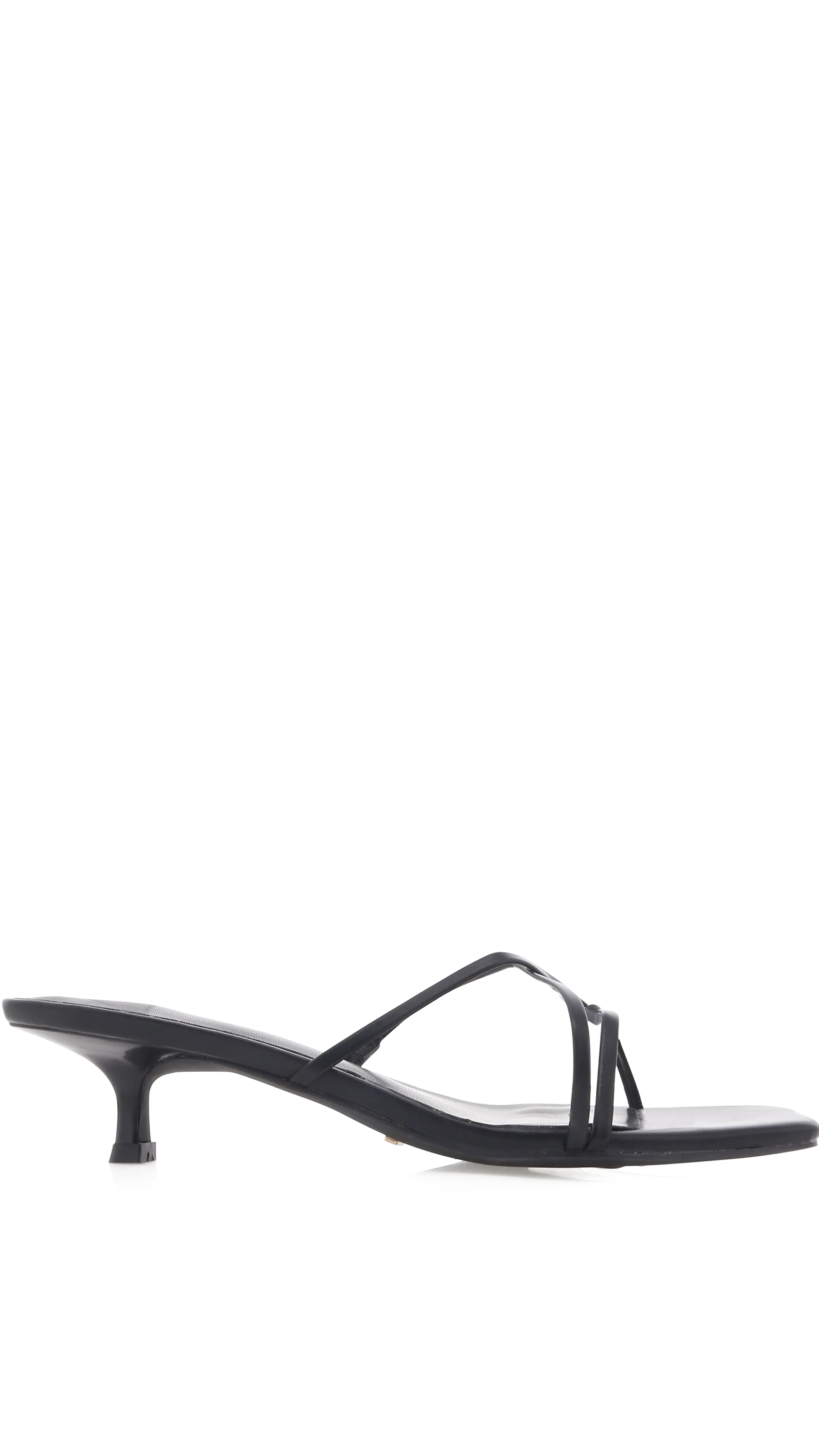 Comfortable foot wrap Luxury Pumps for Weddings Kaila Heel - Black