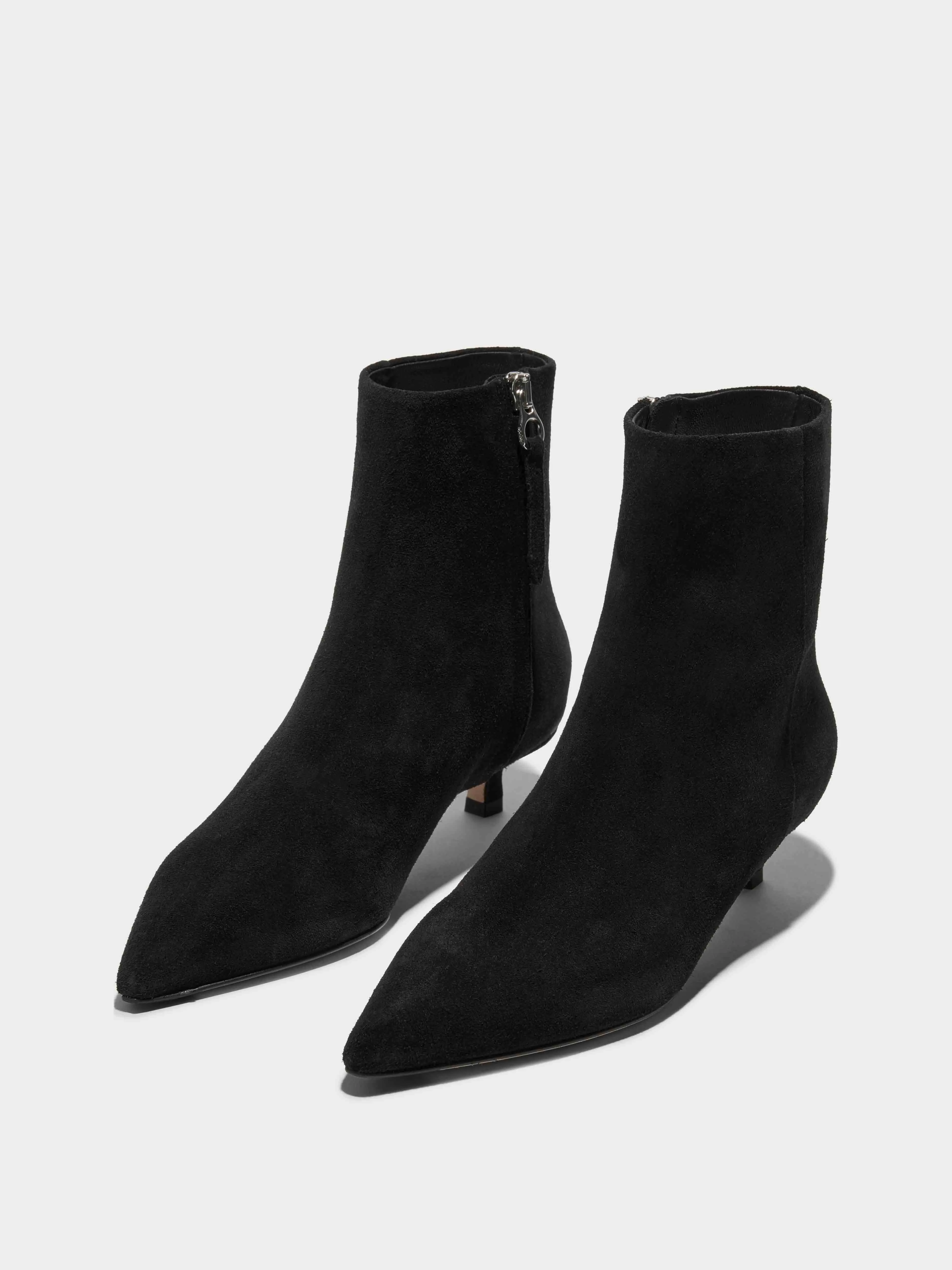 Wine Rich All Weather Urban Commute Sofie Suede Ankle Boots