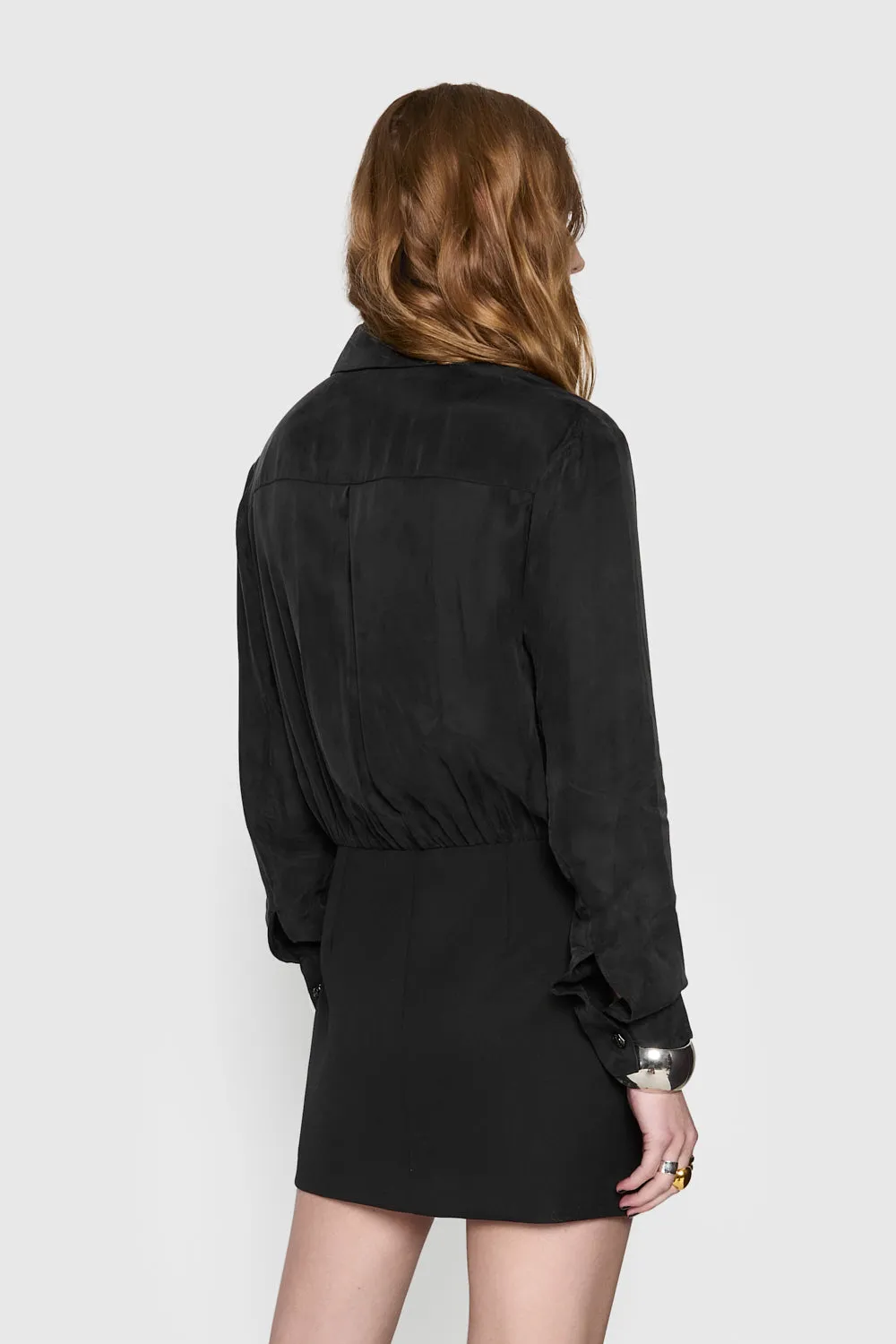 Mckenna Draped Mini Dress Tasteful Detail