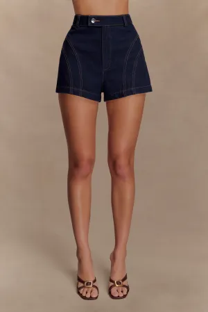 kids wear Meadow Denim Shorts - Indigo Blue