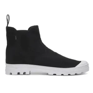 Denim Touch 'Hammer Chelsea' vegan canvas chelsea boot by King55 - black