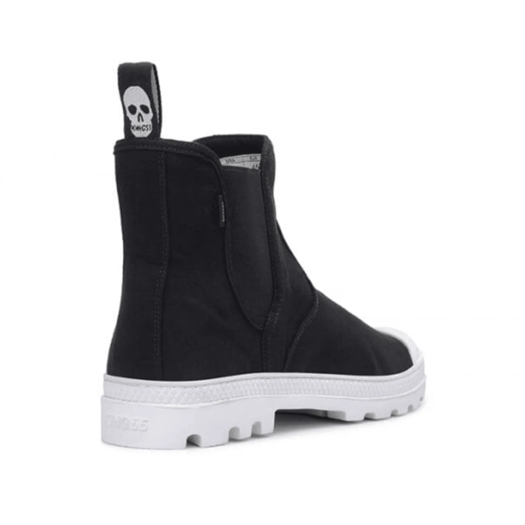 Lace   Up Closure Snow protection 'Hammer Chelsea' vegan canvas chelsea boot by King55 - black