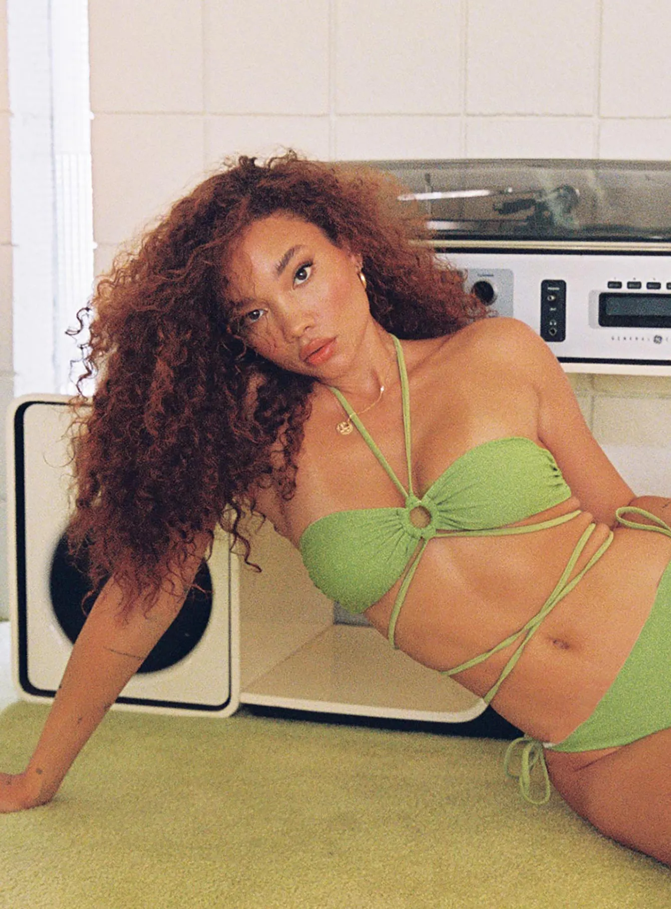 Mila Bikini Top Green Beach Comfort Vacation Ready