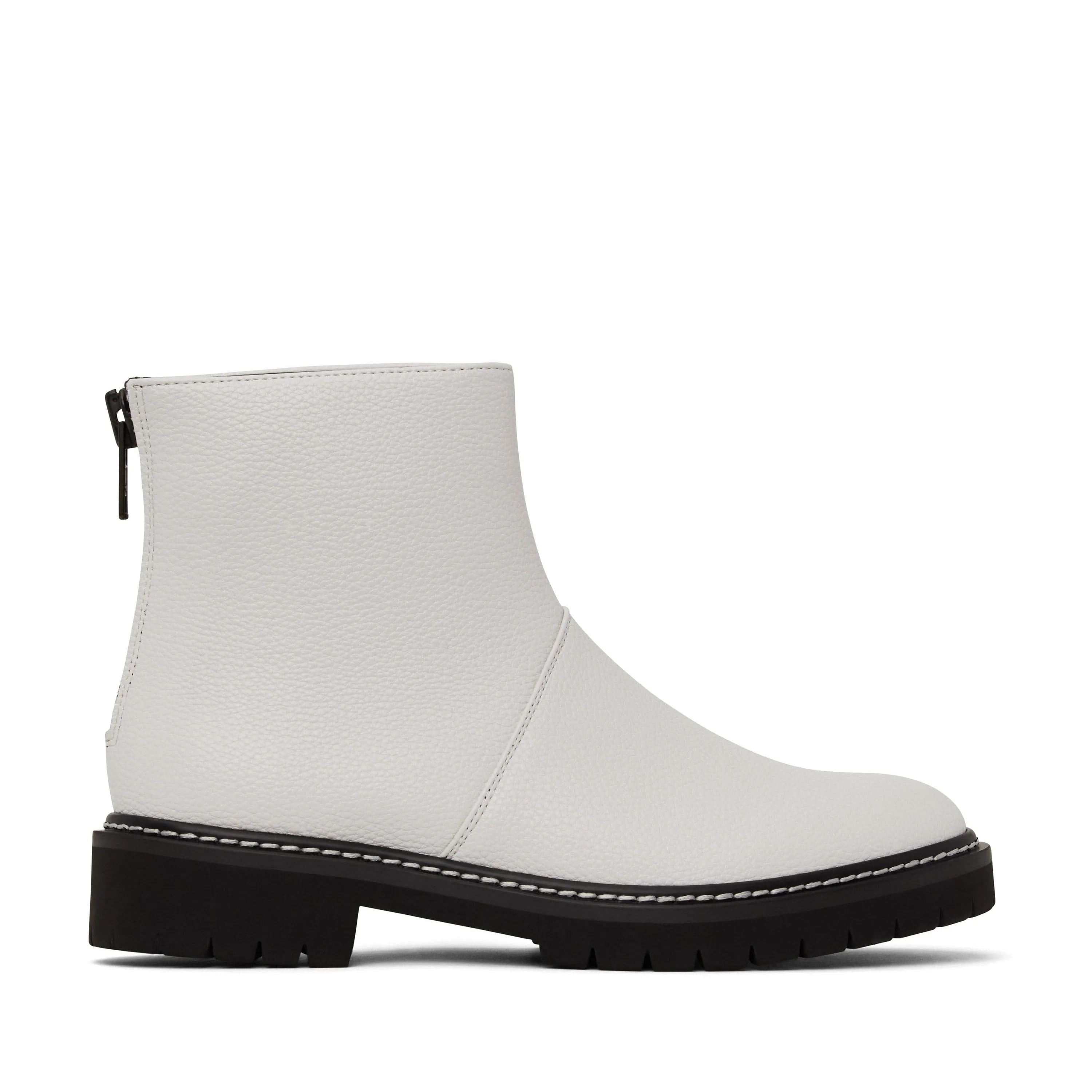 'Mirra' Vegan Ankle Boot by Matt and Nat - White Breathable River Crossing Comfortable Boots