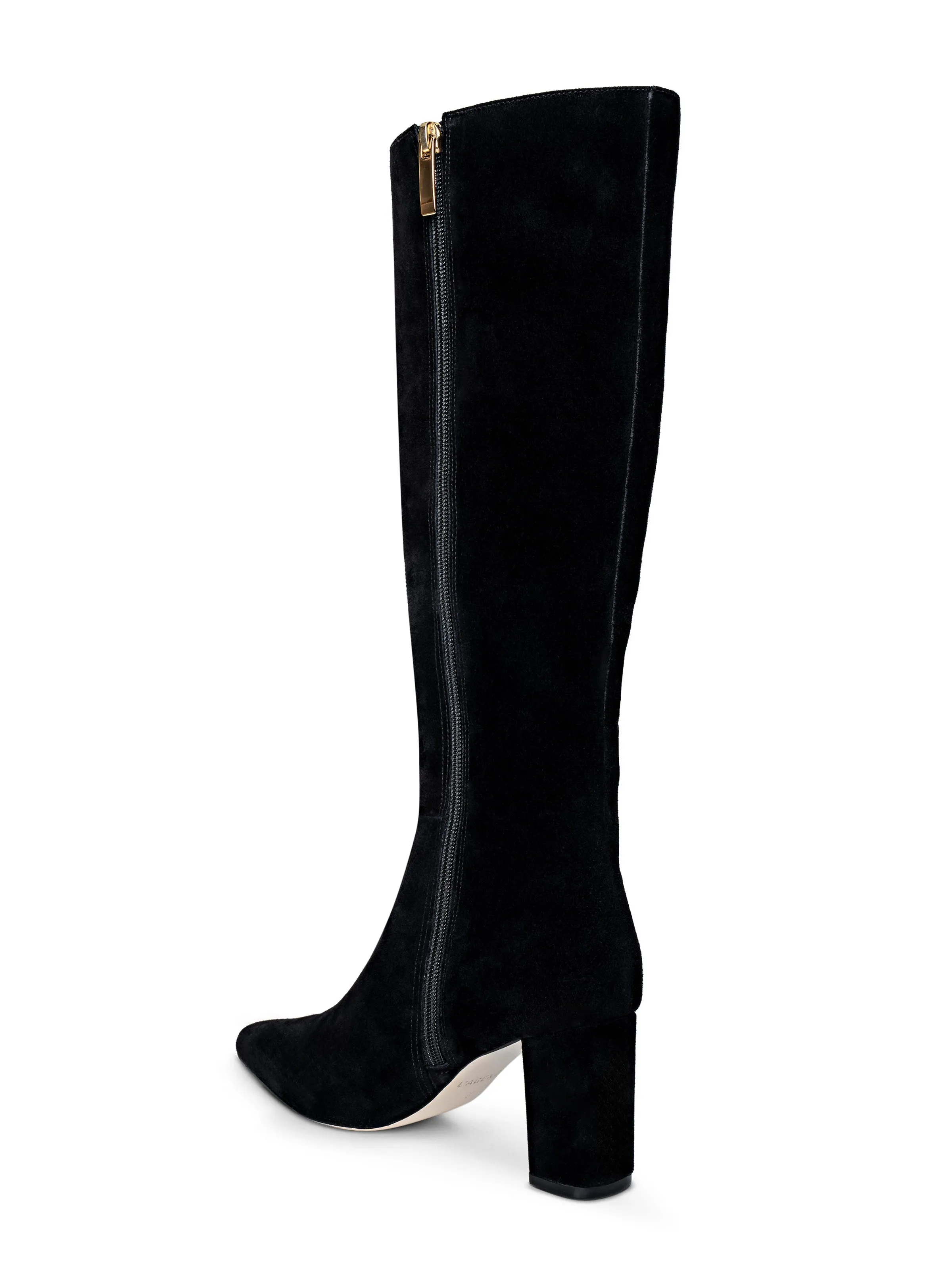 Street Friendly Fit Flexible Material Octavie Knee-High Boot