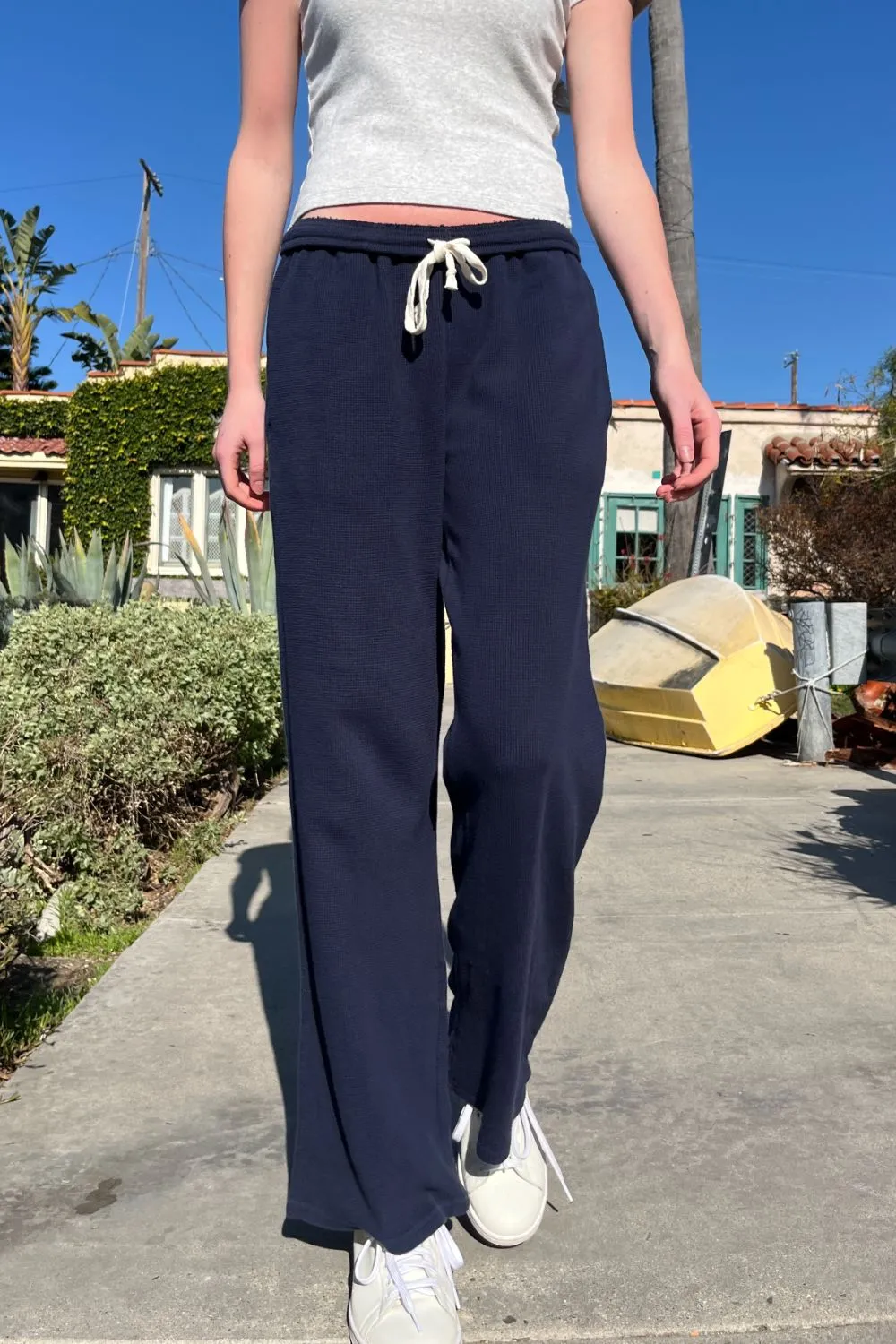 Anastasia Waffle Sweatpants Movement Fit Stain Release Finish