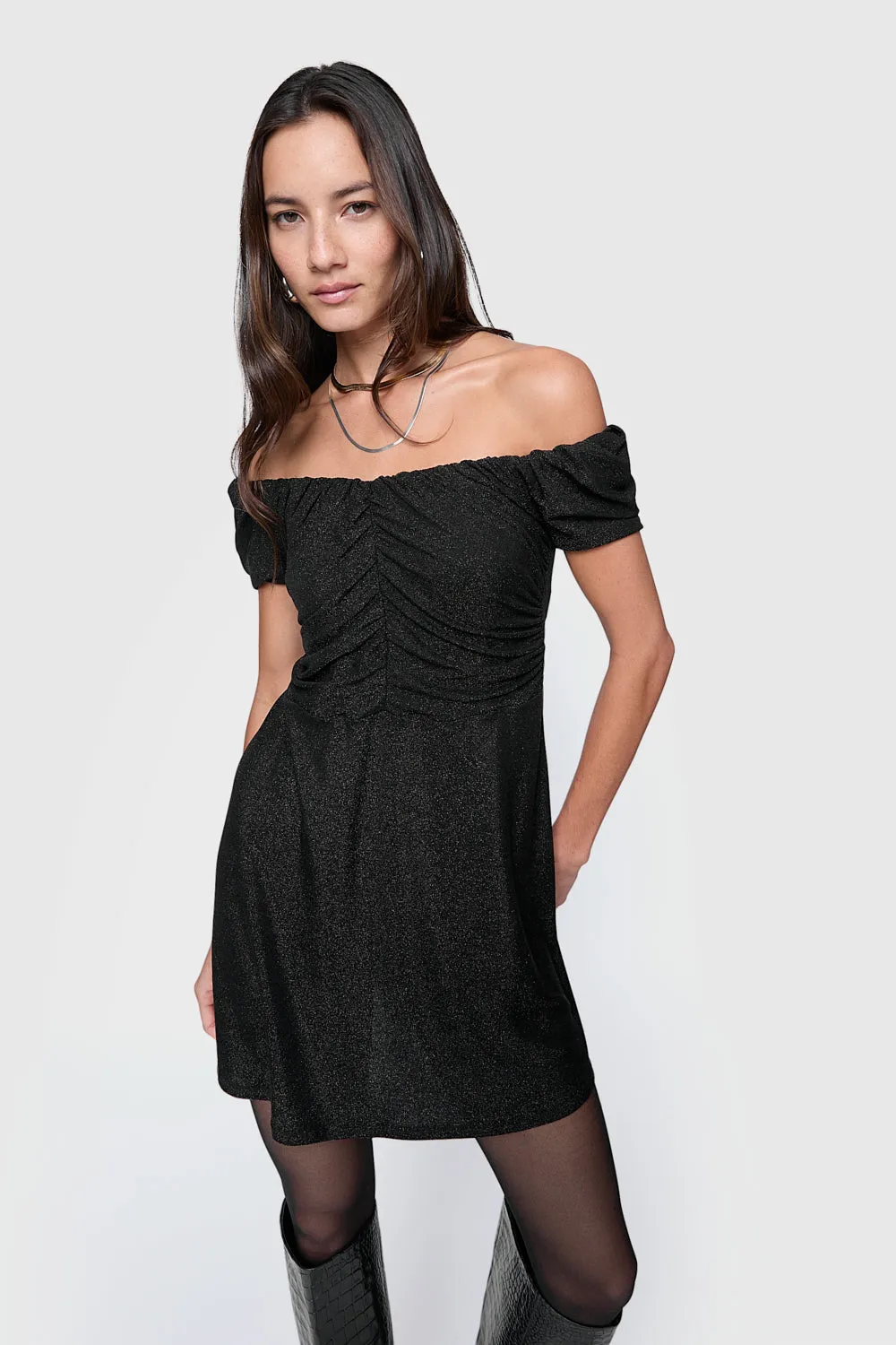 Delicate Finish Devin Off Shoulder Dress