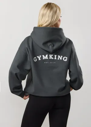 Gym King Compose Fleece Oversized Hood - Green Smoke Fresh Look Modern Sporty
