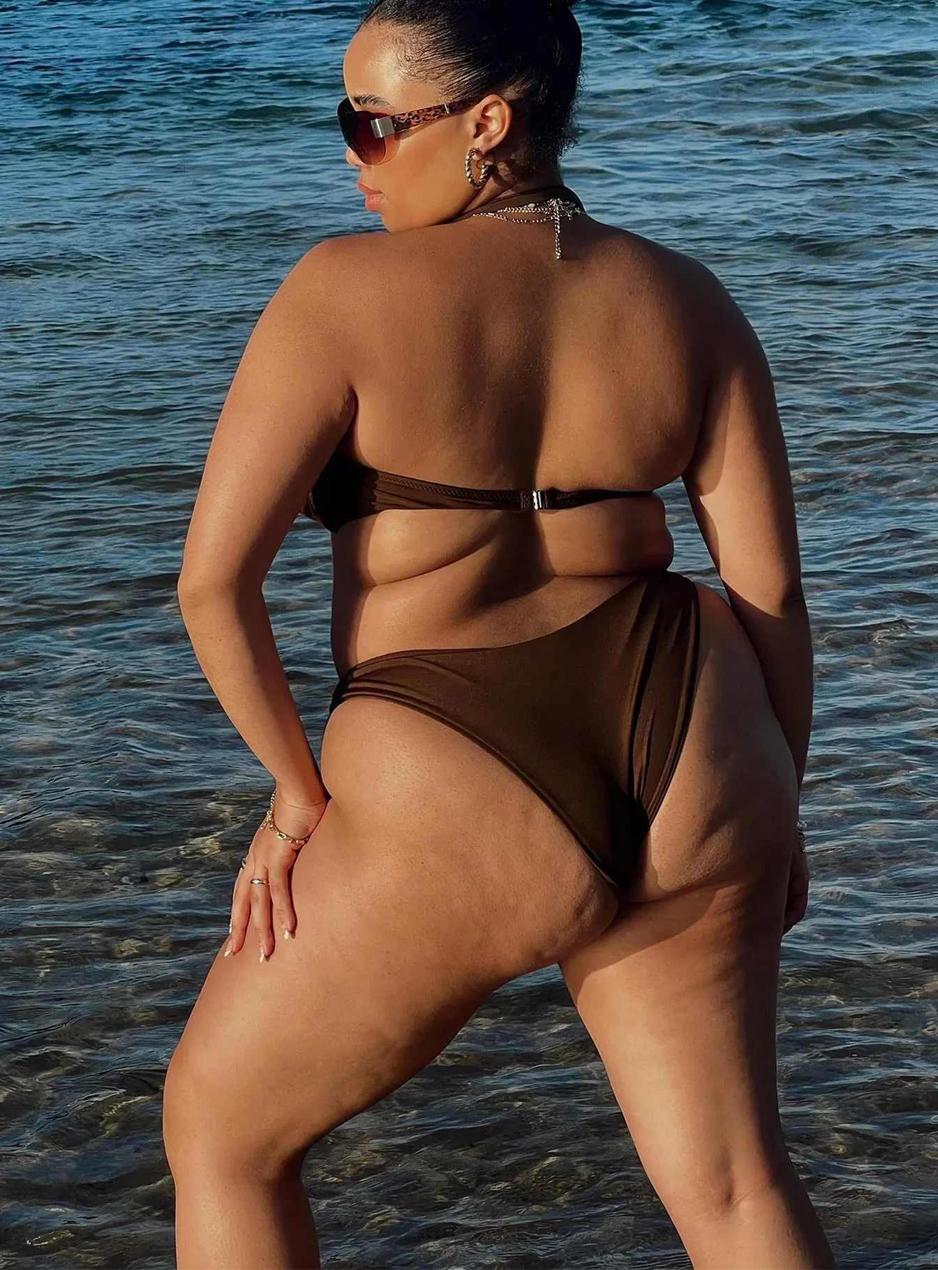 Olivia Bikini Bottoms Brown Curve Ethical production