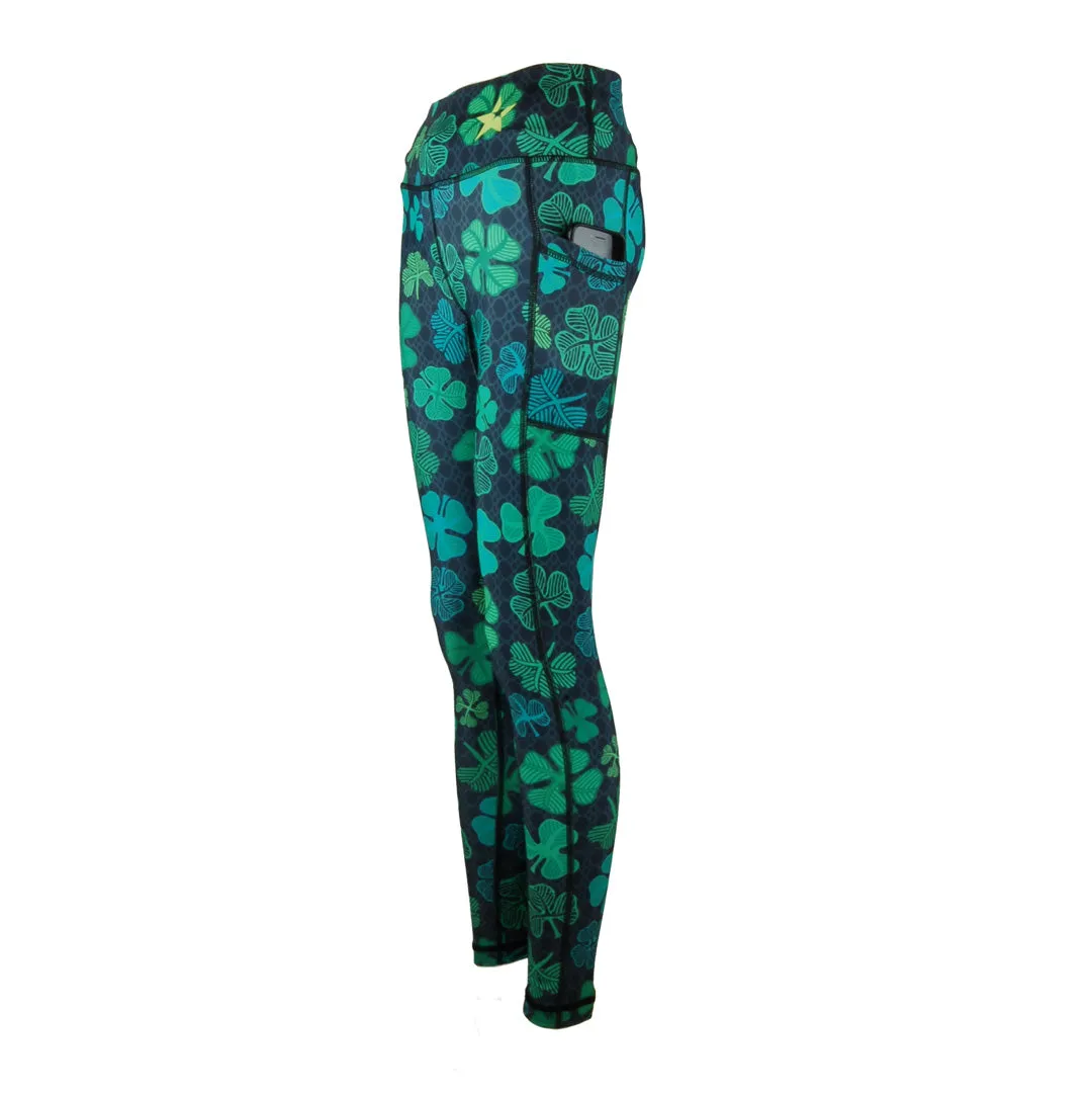 Active Lifestyle Four Way Clean Lines Unisex Leggings | Shamrock