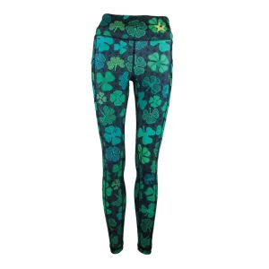 Morning Jog Shape Retain Outdoor Lover Travel Outfit Unisex Leggings | Shamrock