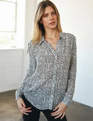 Sage Blouse X, White Star V neck style City Fashion Look