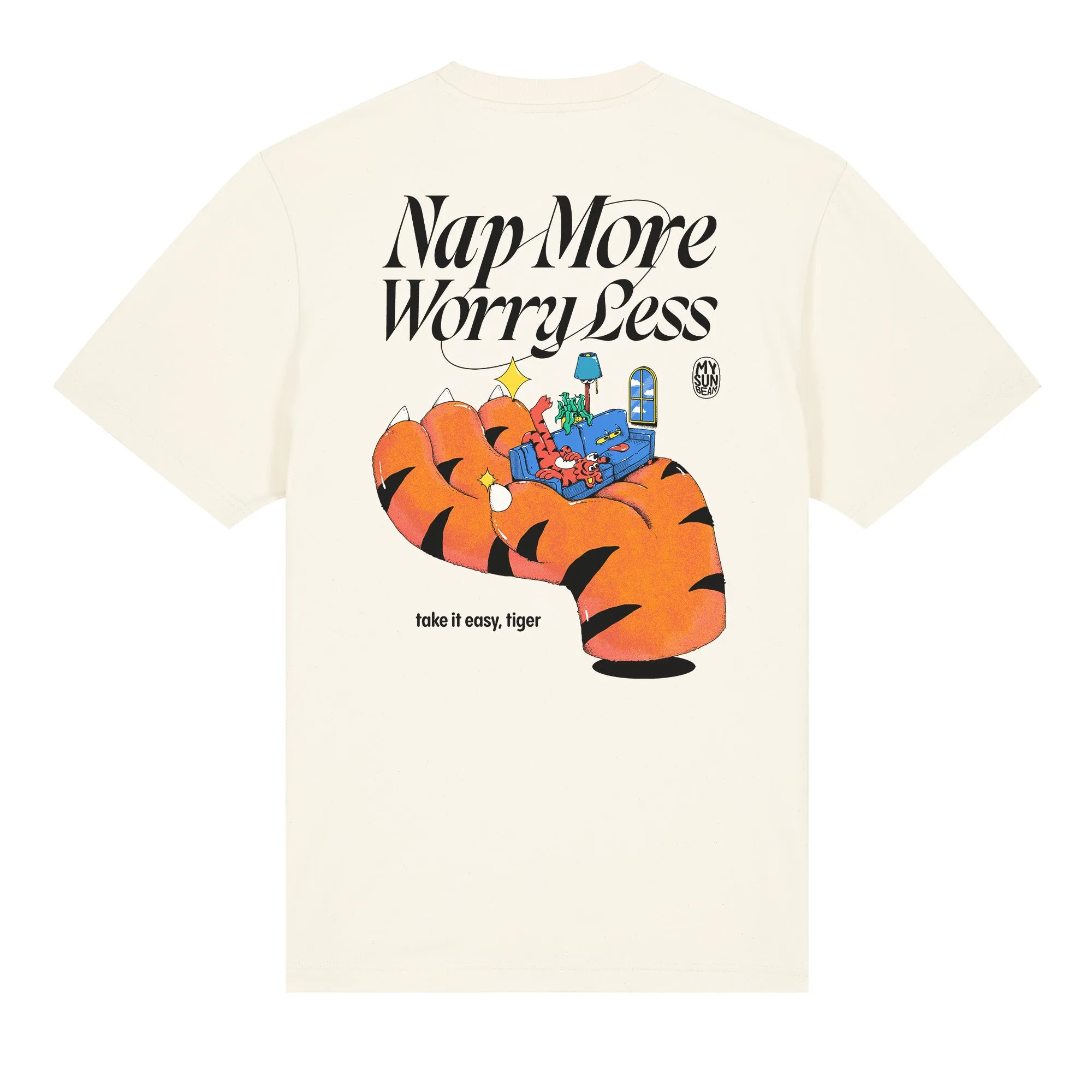 Nap More Worry Less Relaxed Fit Simple and Relaxed
